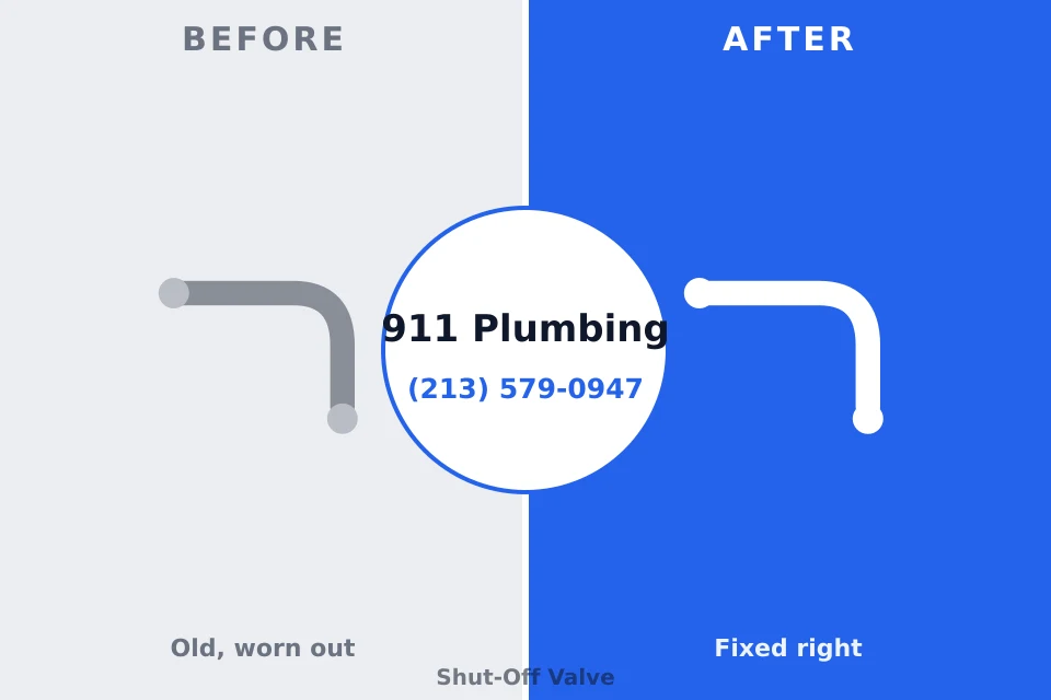 Before and after: plumbing repair Port Vue, PA